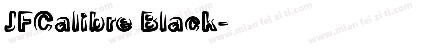 JFCalibre Black字体转换